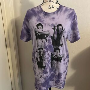 Prince Musician Artist Purple Tie Dye Graphic Shirt